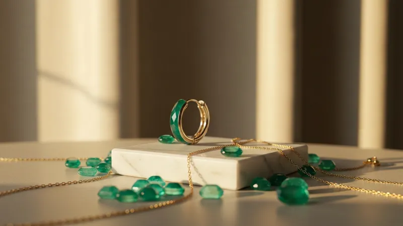 Boucle d'oreille dormeuse émeraude : guide complet