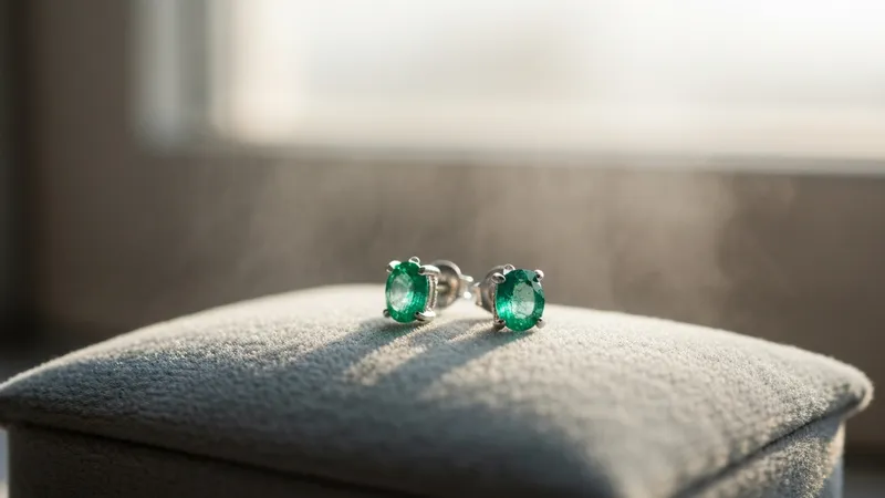 Boucles d'oreilles émeraude or blanc : guide complet