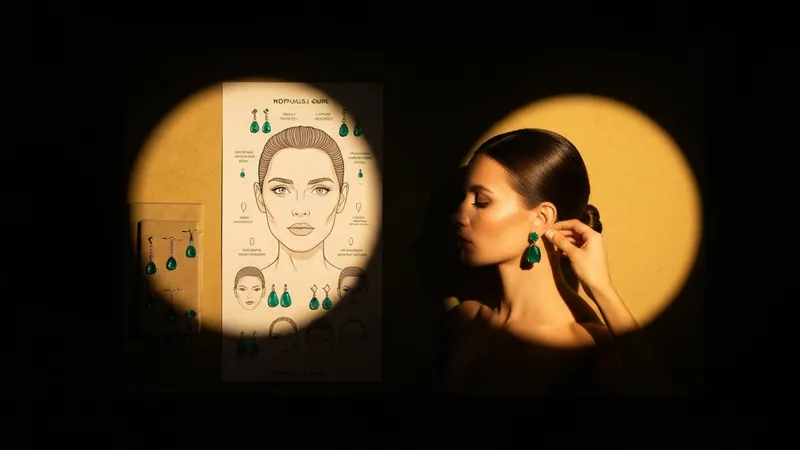 Boucles d'oreilles émeraude visage ovale : les meilleurs modèles