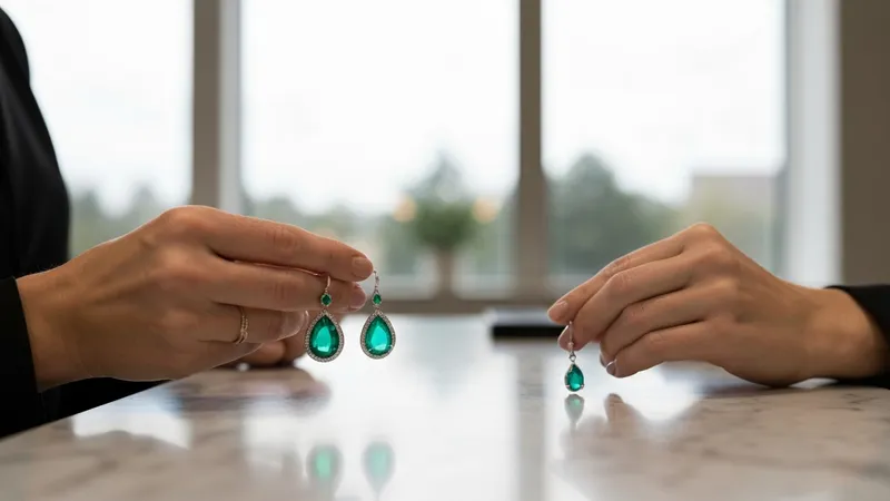 Boucles d'oreilles pendantes émeraude : guide d'achat